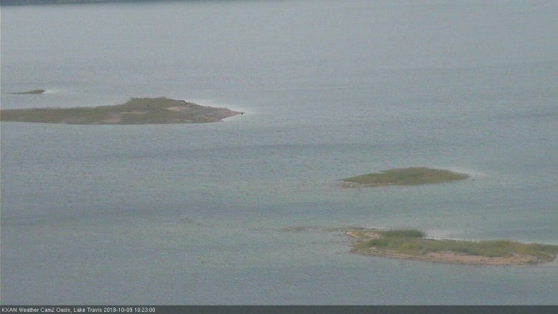 Lake Travis webcam, October 9, 2018 9:25 AM CT