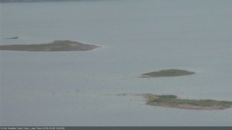 Lake Travis webcam, October 9, 2018 9:30 AM CT