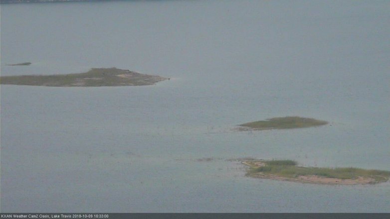 Lake Travis webcam, October 9, 2018 9:35 AM CT