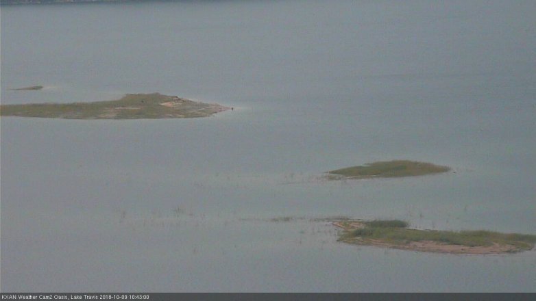 Lake Travis webcam, October 9, 2018 9:45 AM CT