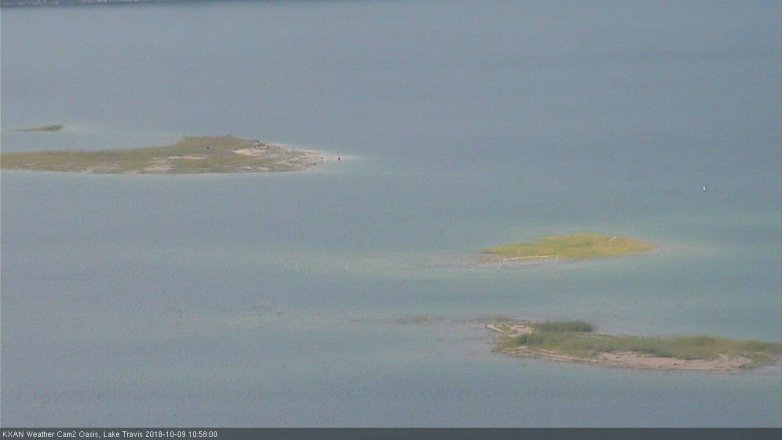 Lake Travis webcam, October 9, 2018 10:00 AM CT