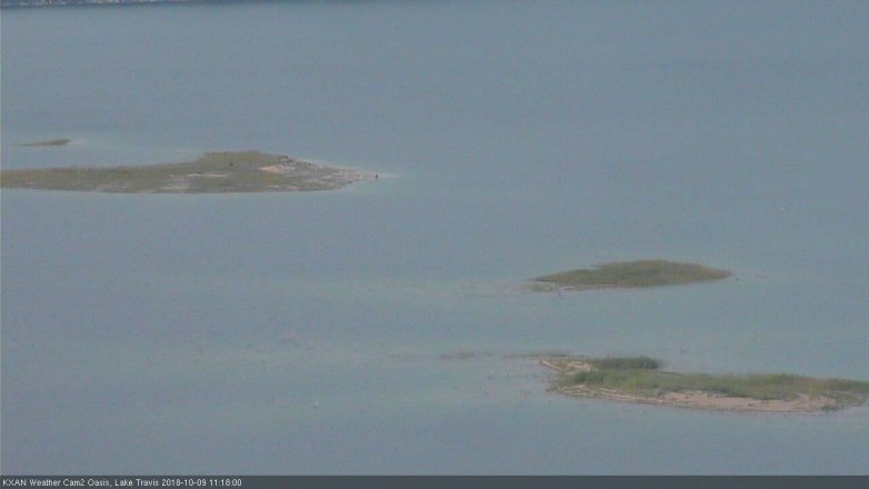 Lake Travis webcam, October 9, 2018 10:20 AM CT