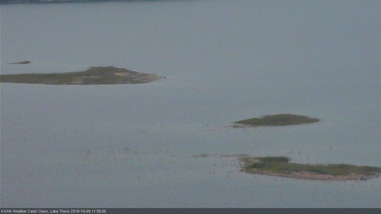 Lake Travis webcam, October 9, 2018 11:00 AM CT