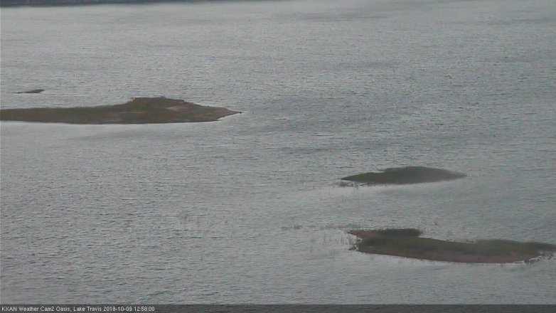 Lake Travis webcam, October 9, 2018 12:00 PM CT