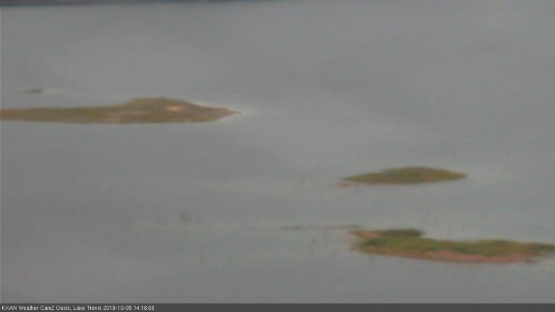 Lake Travis webcam, October 9, 2018 1:20 PM CT