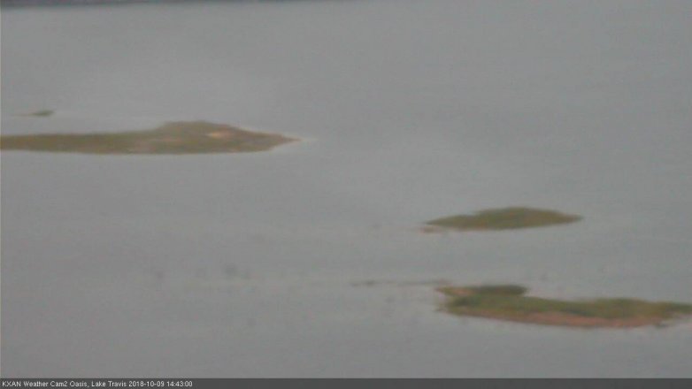 Lake Travis webcam, October 9, 2018 1:45 PM CT