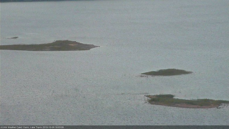 Lake Travis webcam, October 9, 2018 3:05 PM CT