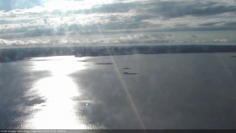 Lake Travis webcam, October 9, 2018 4:00 PM CT