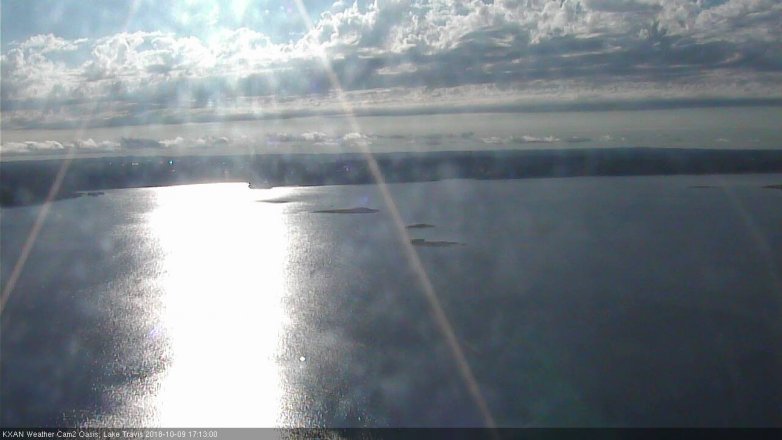 Lake Travis webcam, October 9, 2018 4:15 PM CT