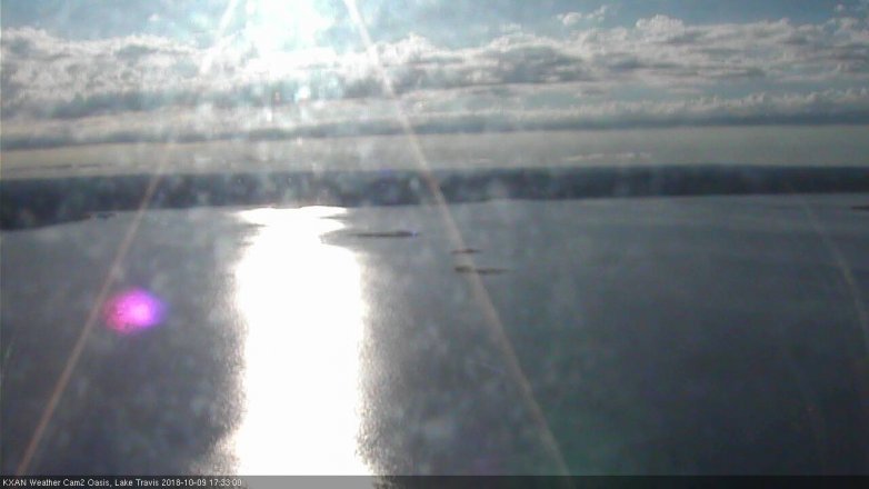 Lake Travis webcam, October 9, 2018 4:35 PM CT