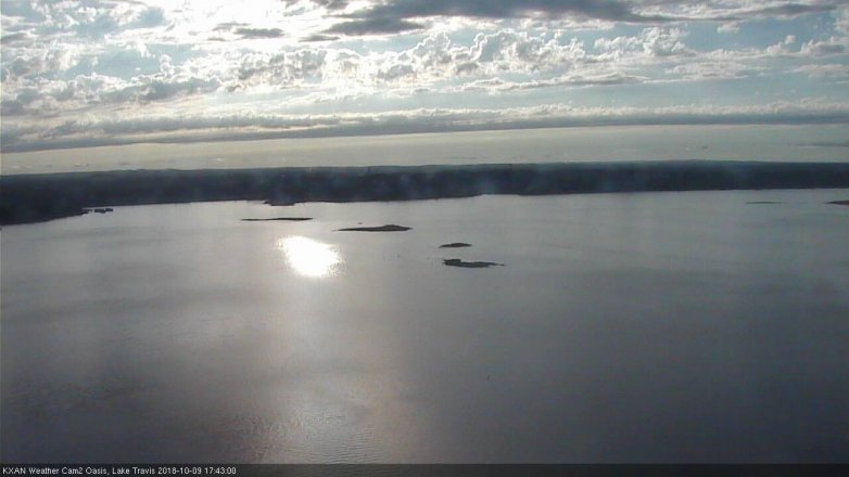 Lake Travis webcam, October 9, 2018 4:45 PM CT