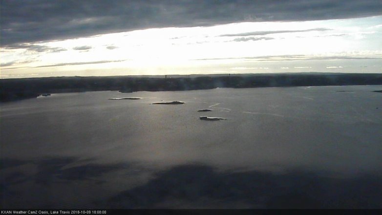 Lake Travis webcam, October 9, 2018 5:10 PM CT