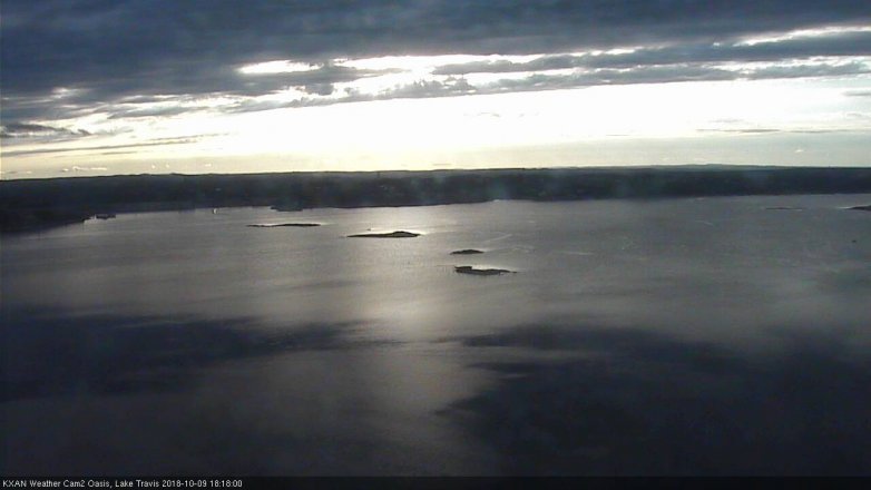 Lake Travis webcam, October 9, 2018 5:20 PM CT