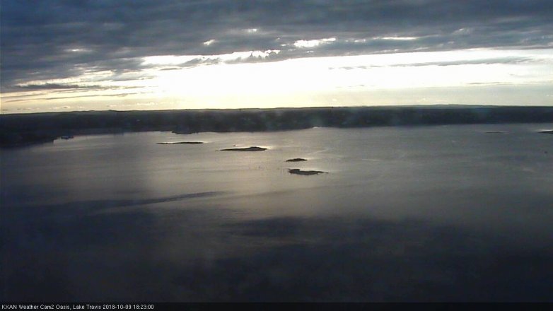 Lake Travis webcam, October 9, 2018 5:25 PM CT
