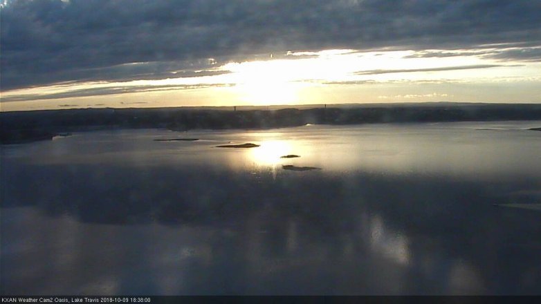 Lake Travis webcam, October 9, 2018 5:40 PM CT