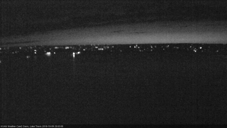 Lake Travis webcam, October 9, 2018 7:05 PM CT