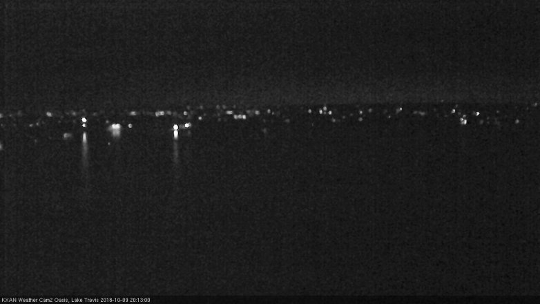 Lake Travis webcam, October 9, 2018 7:15 PM CT
