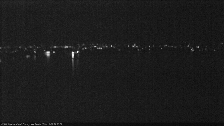 Lake Travis webcam, October 9, 2018 7:25 PM CT