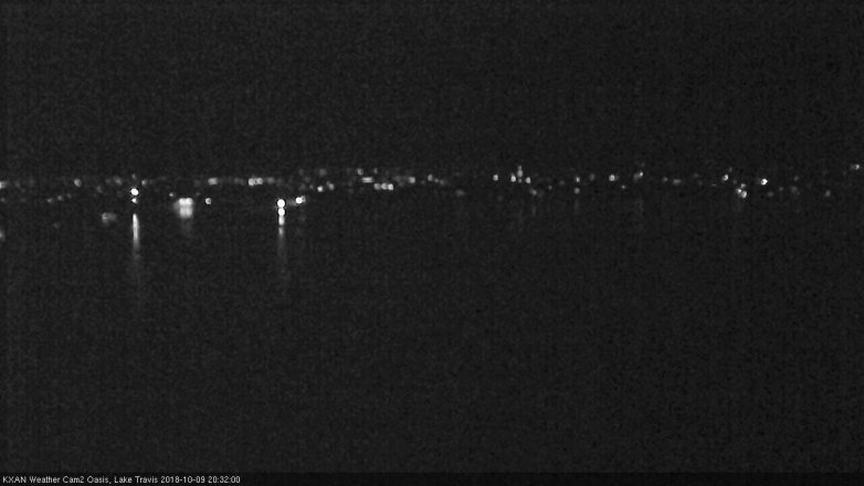 Lake Travis webcam, October 9, 2018 7:35 PM CT