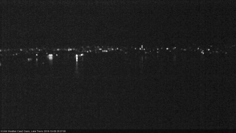 Lake Travis webcam, October 9, 2018 7:40 PM CT