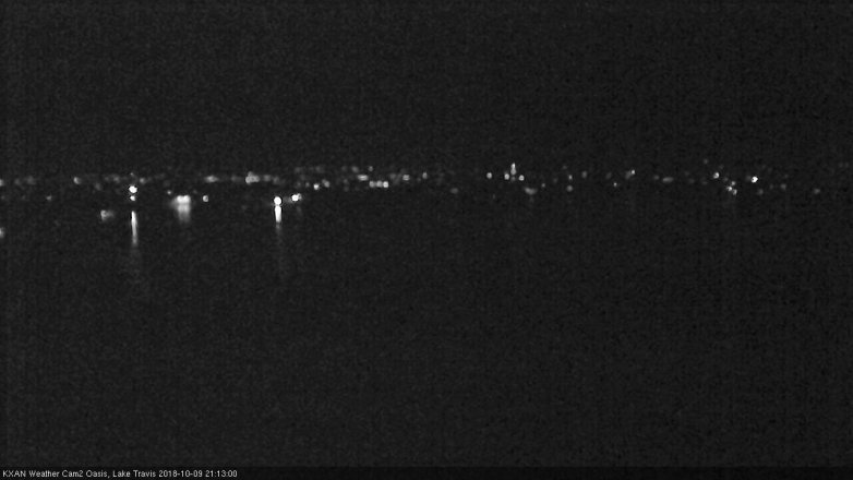 Lake Travis webcam, October 9, 2018 8:15 PM CT