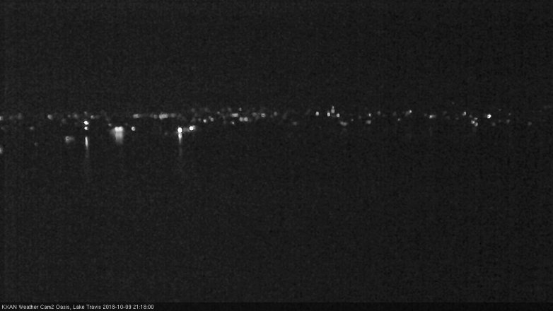 Lake Travis webcam, October 9, 2018 8:20 PM CT