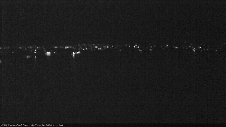 Lake Travis webcam, October 9, 2018 8:25 PM CT