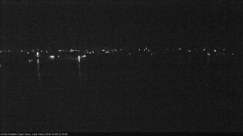 Lake Travis webcam, October 9, 2018 10:35 PM CT