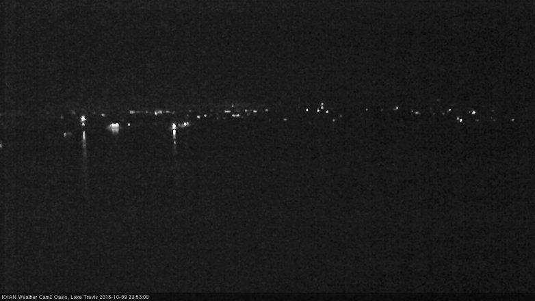 Lake Travis webcam, October 9, 2018 10:55 PM CT