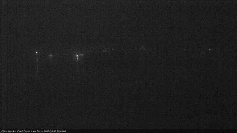 Lake Travis webcam, October 9, 2018 11:50 PM CT