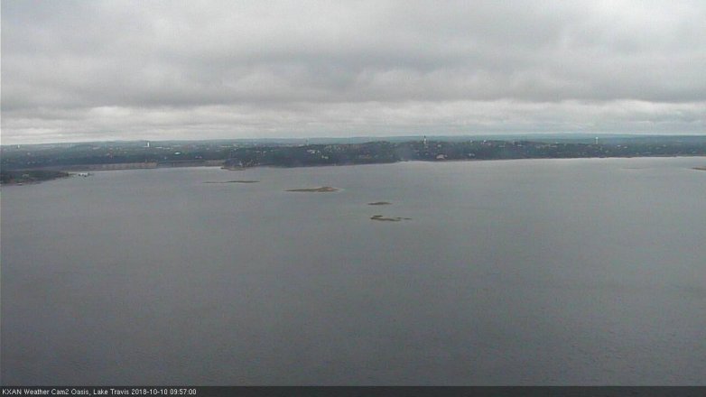 Lake Travis webcam, October 10, 2018 9:00 AM CT