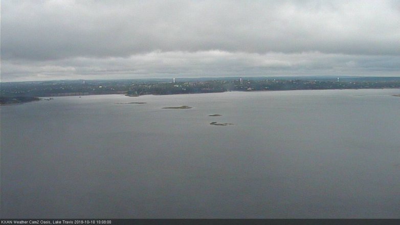 Lake Travis webcam, October 10, 2018 9:10 AM CT