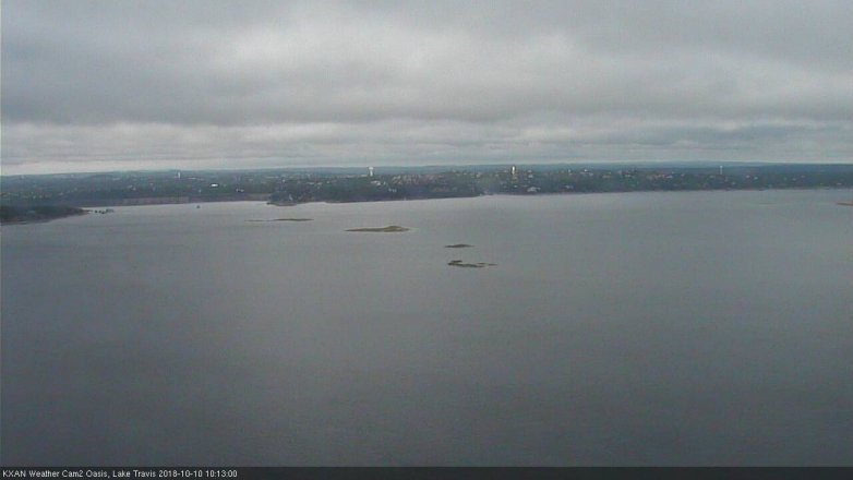 Lake Travis webcam, October 10, 2018 9:15 AM CT