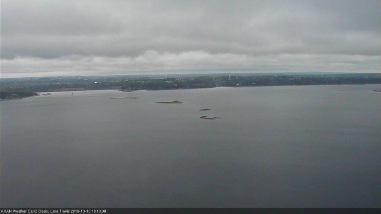 Lake Travis webcam, October 10, 2018 9:20 AM CT