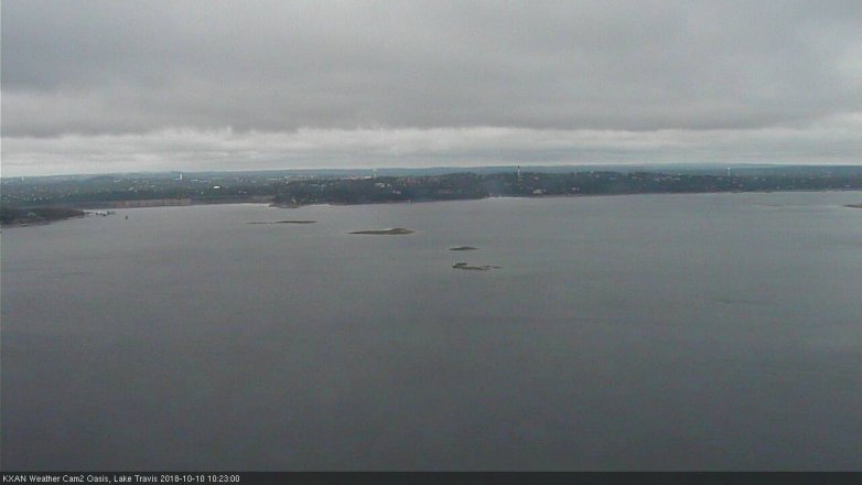 Lake Travis webcam, October 10, 2018 9:25 AM CT