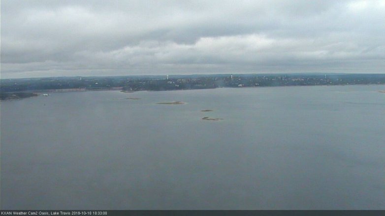 Lake Travis webcam, October 10, 2018 9:35 AM CT