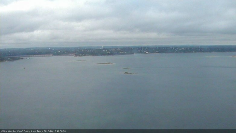 Lake Travis webcam, October 10, 2018 9:40 AM CT