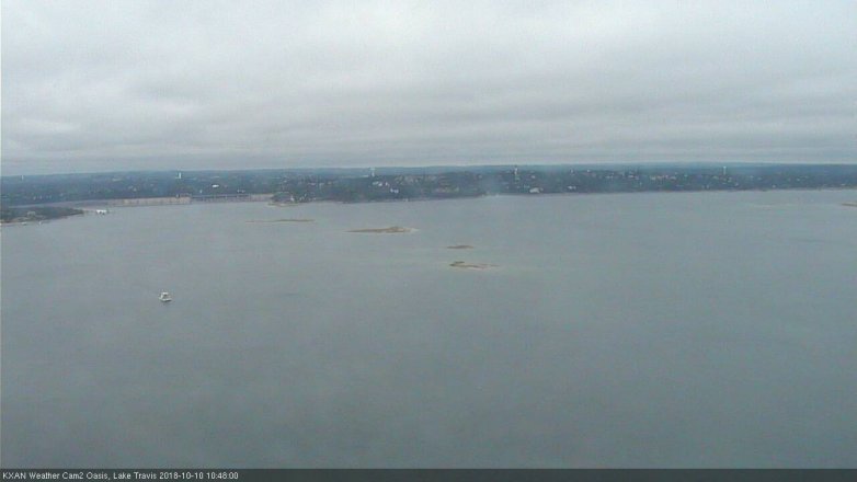 Lake Travis webcam, October 10, 2018 9:50 AM CT