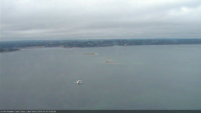 Lake Travis webcam, October 10, 2018 9:55 AM CT