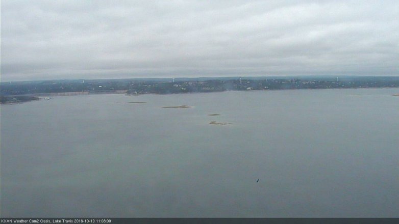 Lake Travis webcam, October 10, 2018 10:10 AM CT