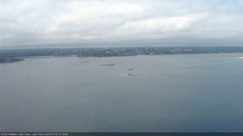 Lake Travis webcam, October 10, 2018 10:20 AM CT