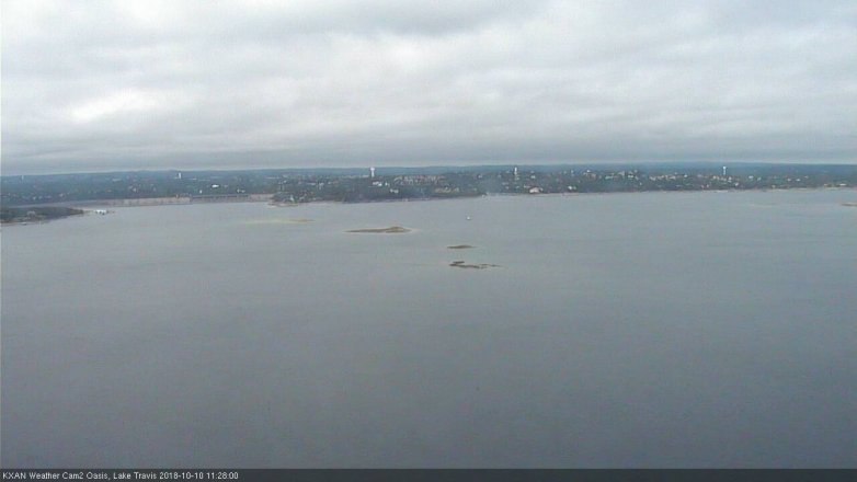 Lake Travis webcam, October 10, 2018 10:30 AM CT