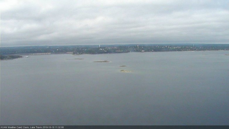 Lake Travis webcam, October 10, 2018 10:35 AM CT