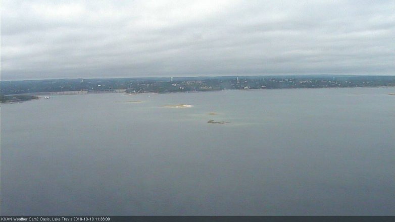 Lake Travis webcam, October 10, 2018 10:40 AM CT