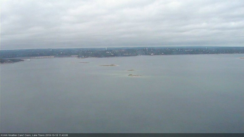 Lake Travis webcam, October 10, 2018 10:45 AM CT