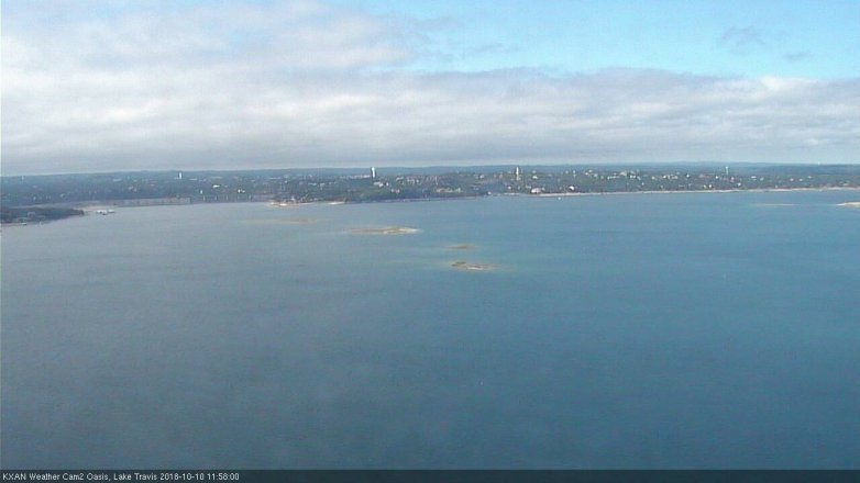 Lake Travis webcam, October 10, 2018 11:00 AM CT