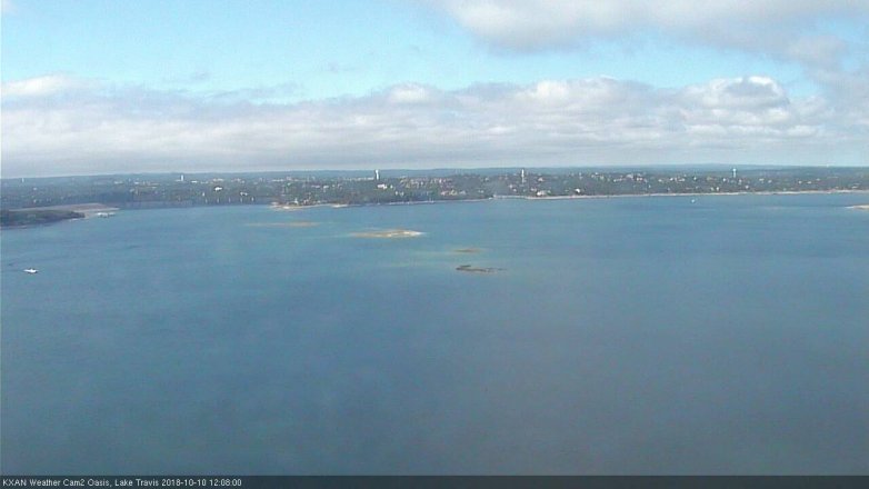 Lake Travis webcam, October 10, 2018 11:10 AM CT