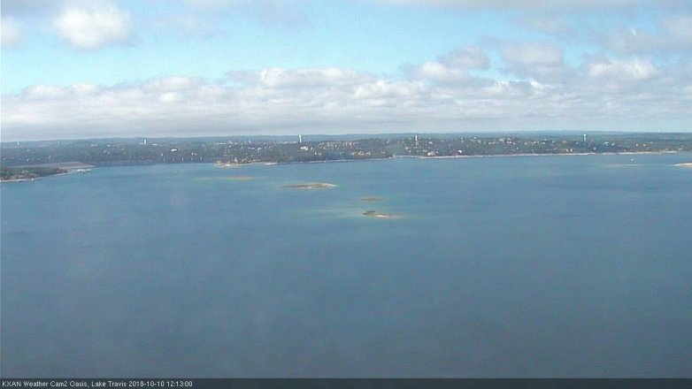 Lake Travis webcam, October 10, 2018 11:15 AM CT