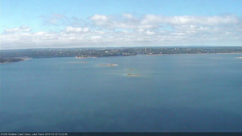 Lake Travis webcam, October 10, 2018 11:25 AM CT