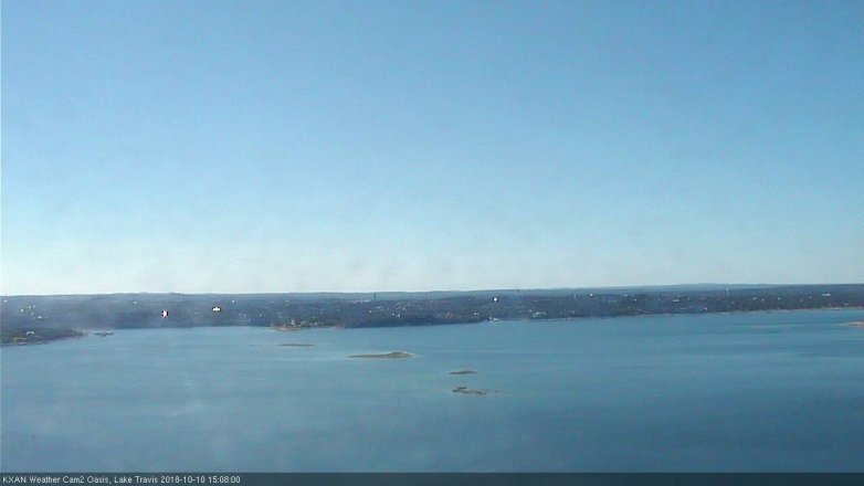 Lake Travis webcam, October 10, 2018 2:10 PM CT